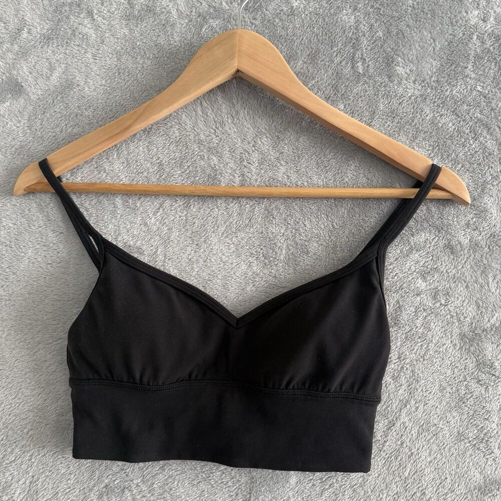 Lululemon Align Sweetheart Bra Womens 4 Black A/B Cup Yoga Nulu LW2DQ9S